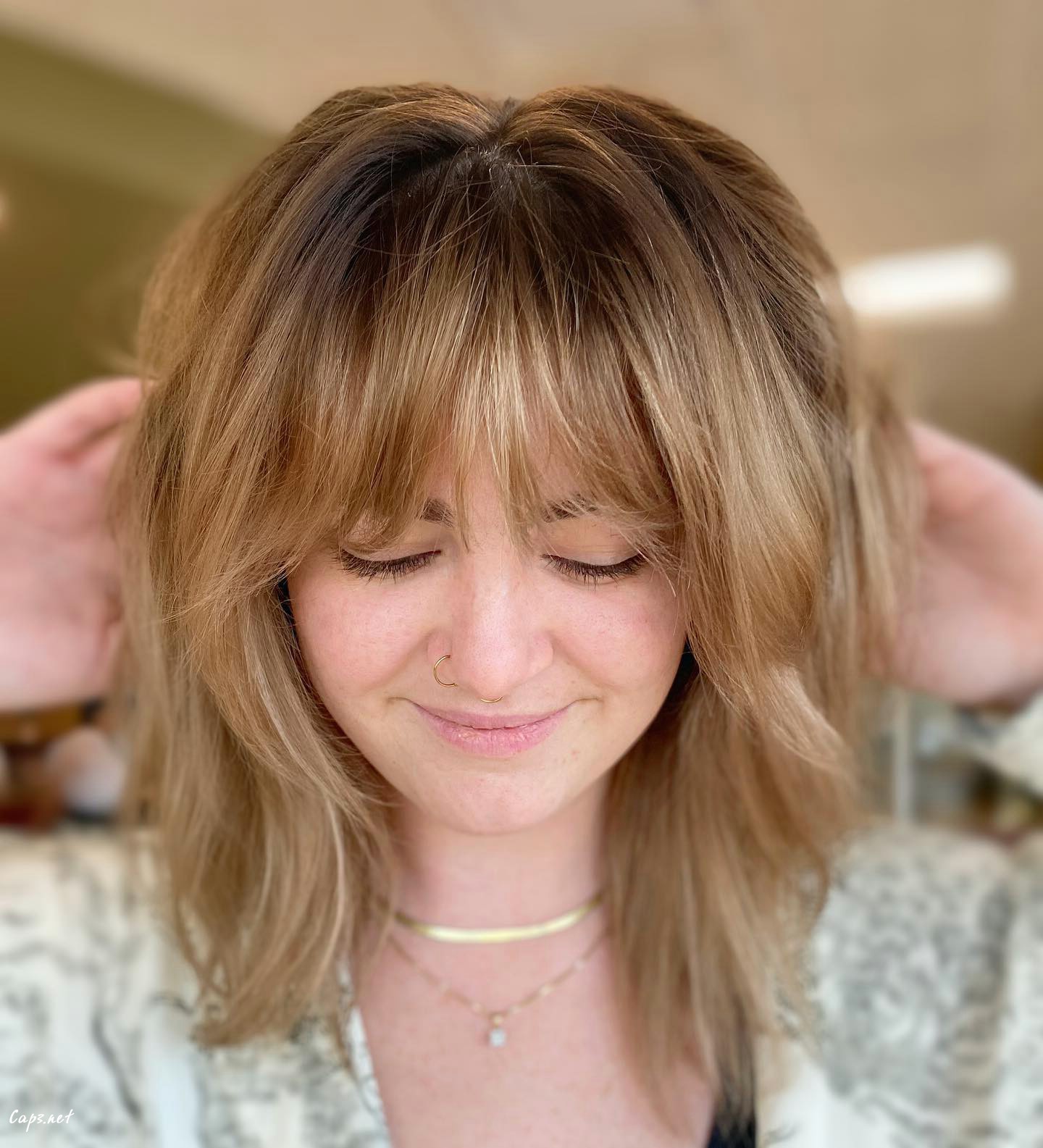 Blonde Fringe Hair