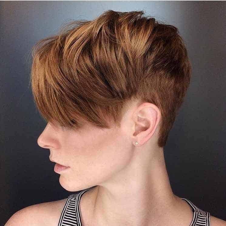 Brown Pixie Cut
