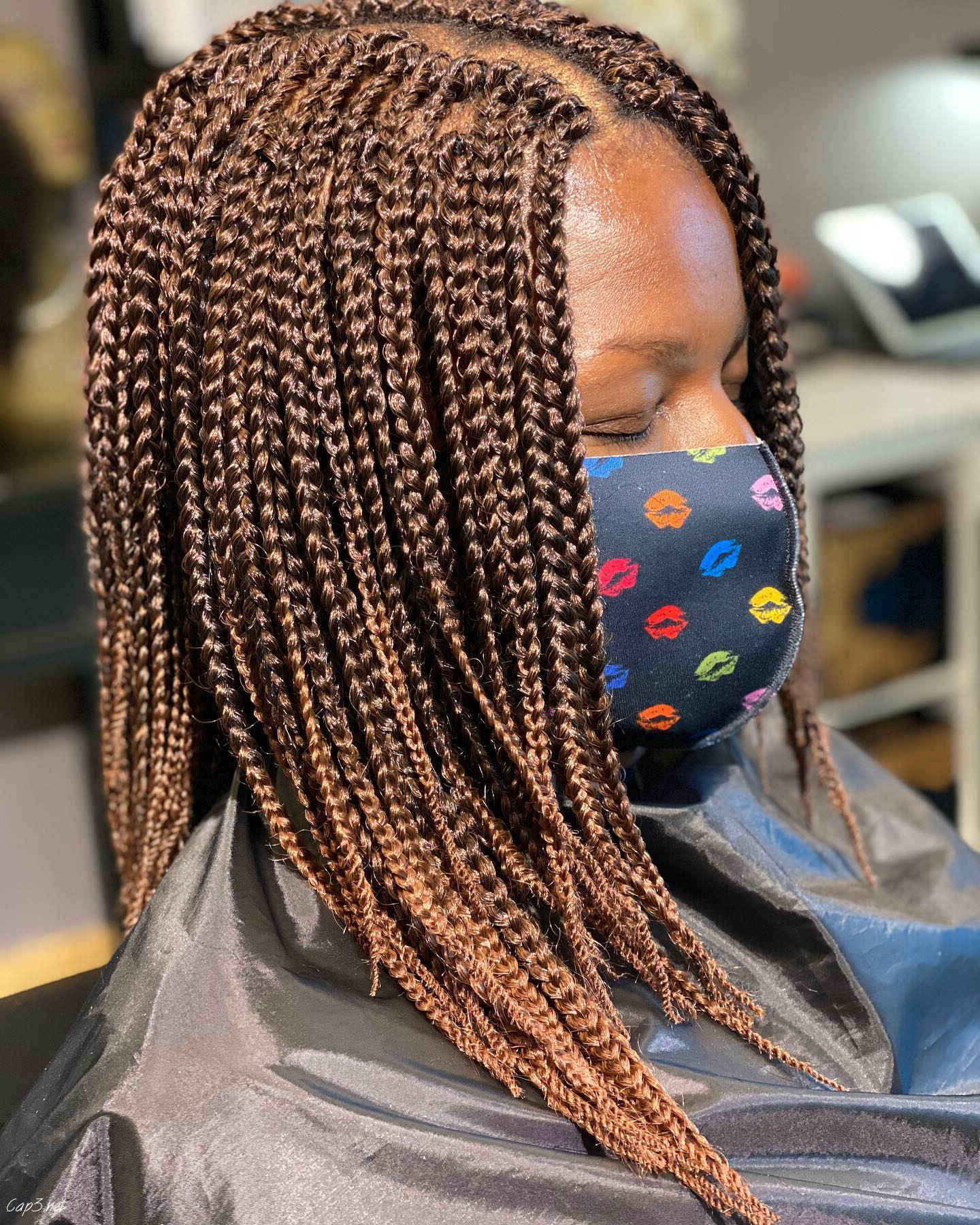Brown Smooth Crochet Look