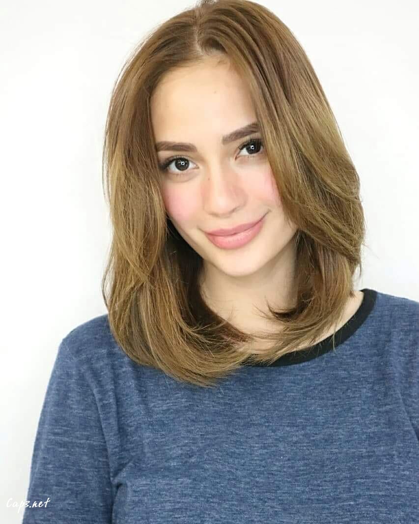 Dark Blonde Side Bang