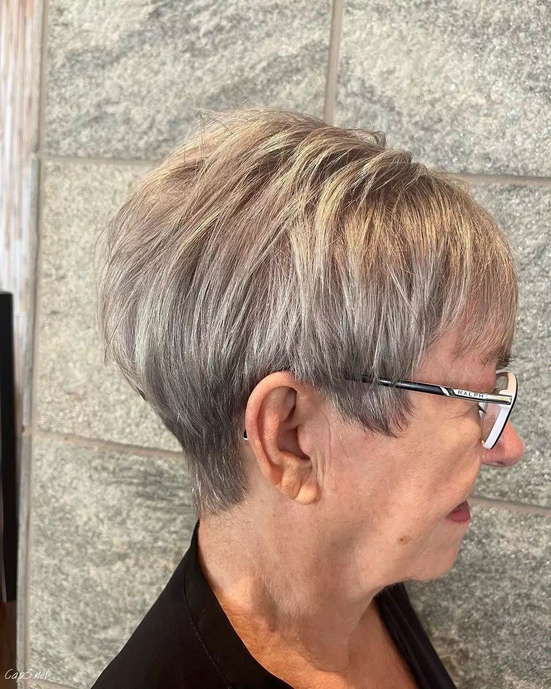 Grey Cut With Bangs