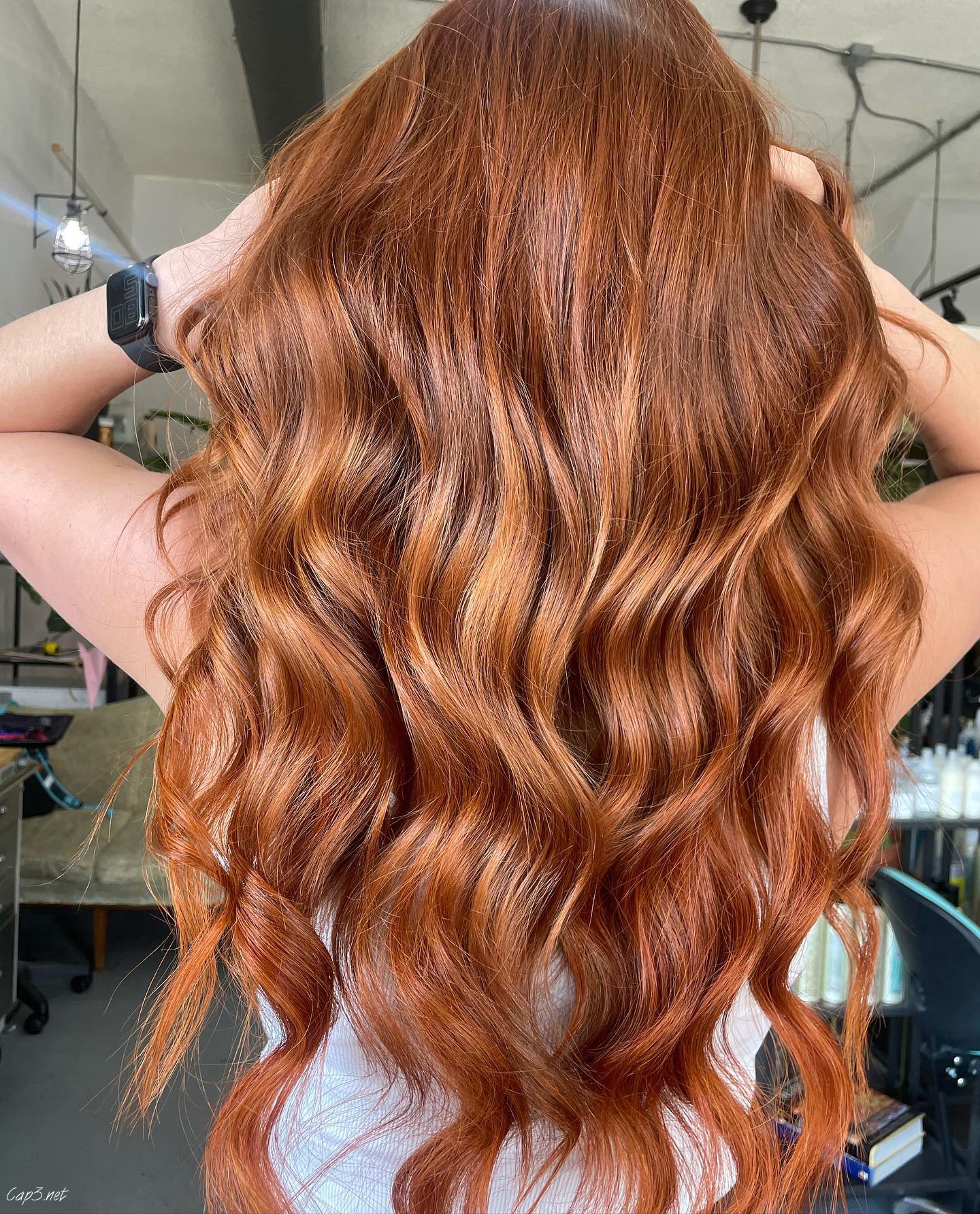 Light Auburn Cut Layered Look