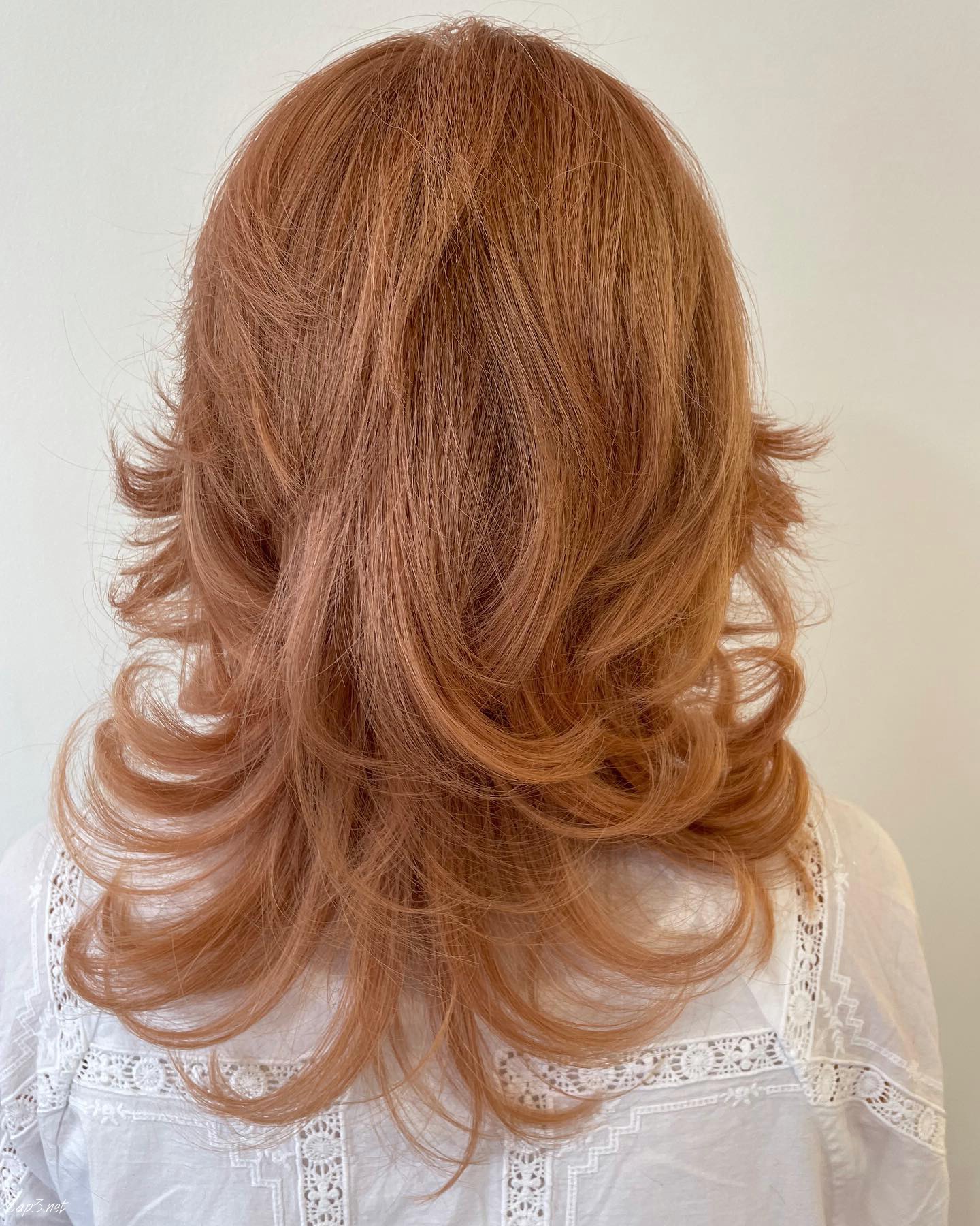 Orange Haircut Layered Look