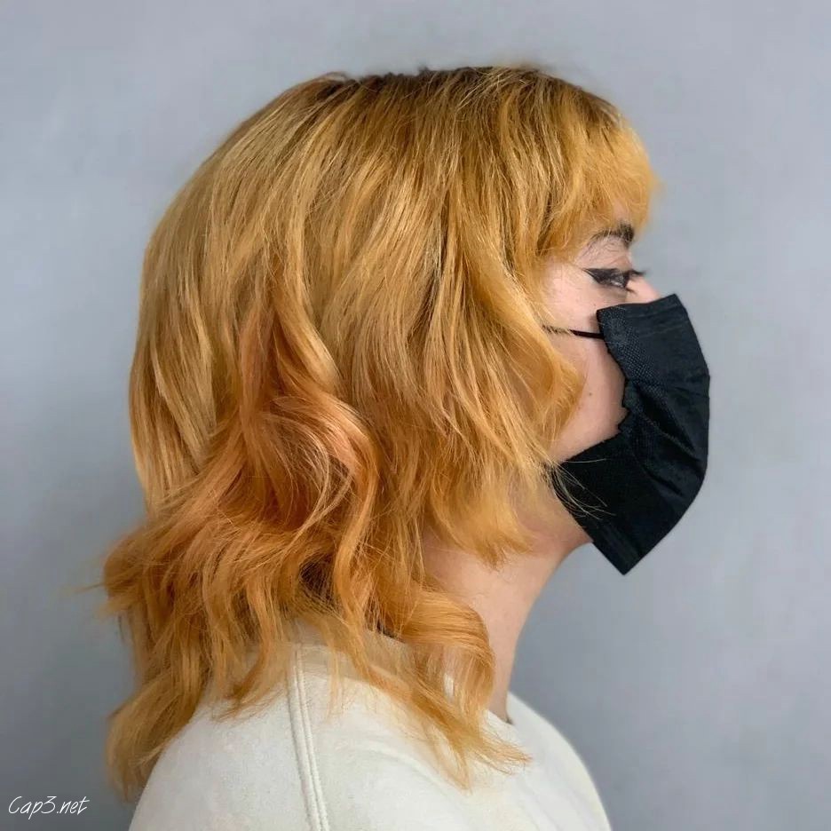 Orange Hue Layered Hairstyle