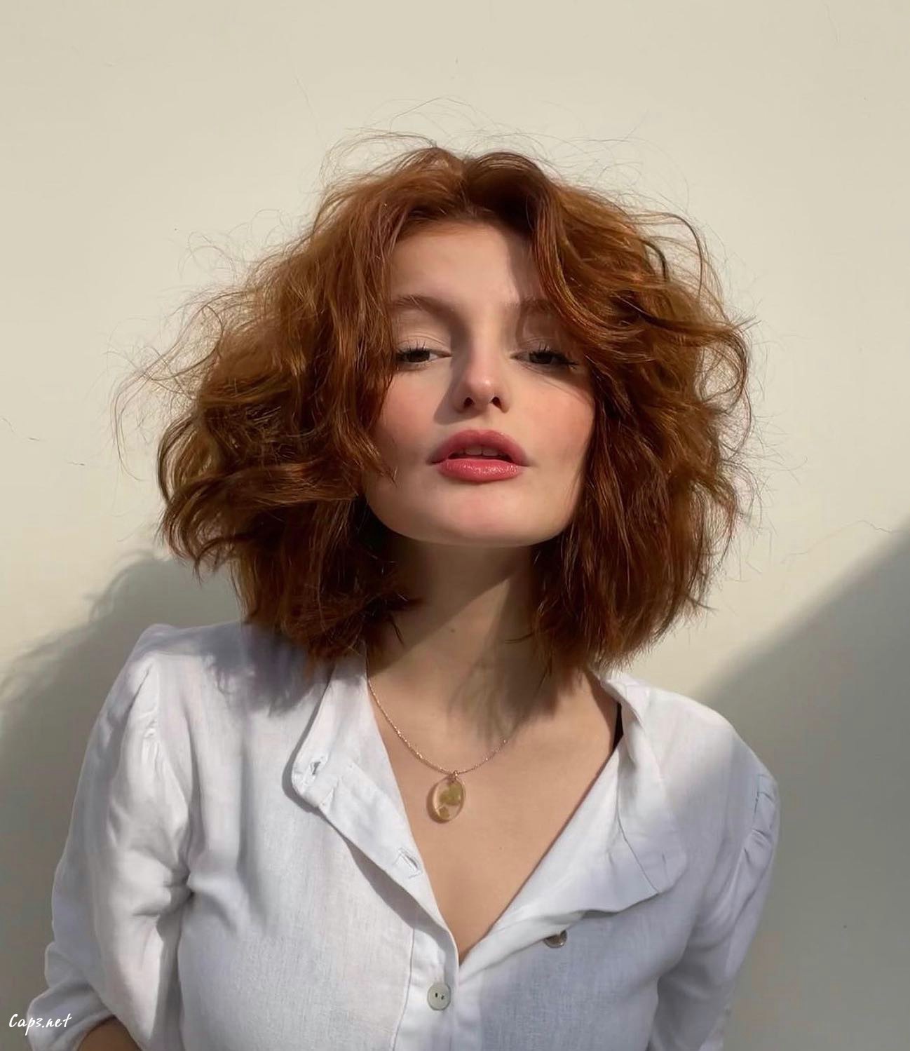 Orange Shaggy Hair