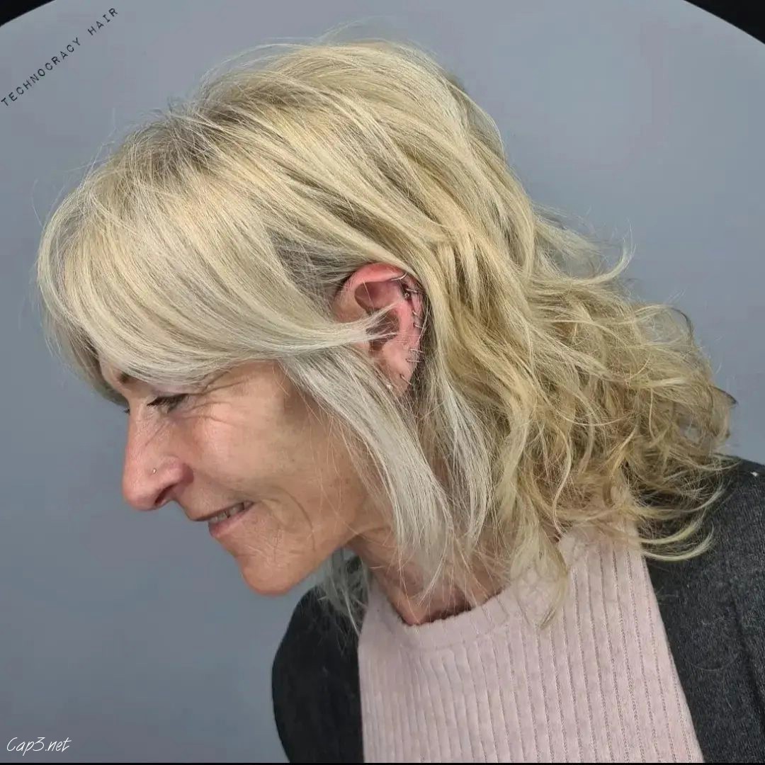 Platinum Blonde Cut Layers