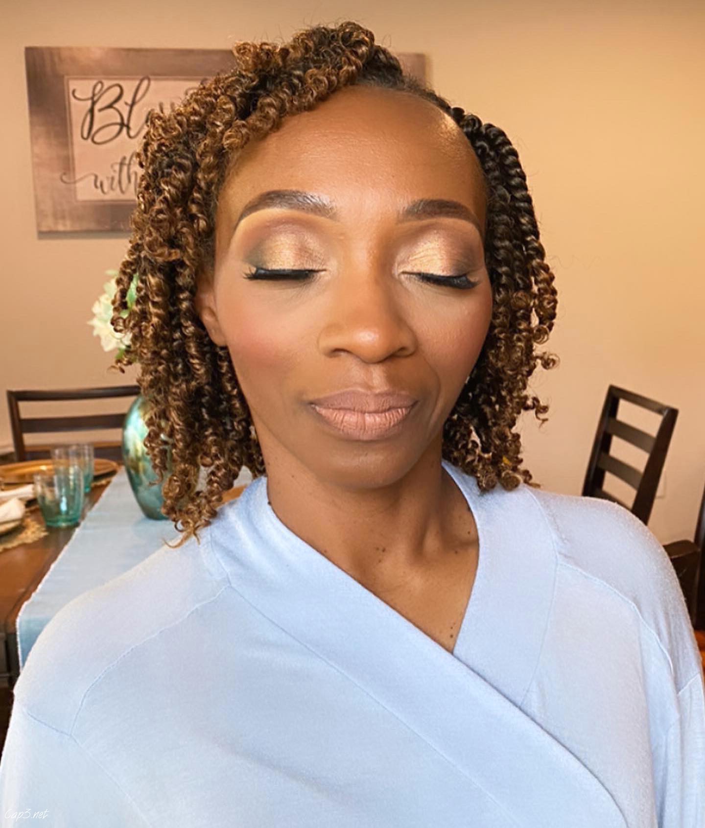 Simple Brown Crochet Hairstyle