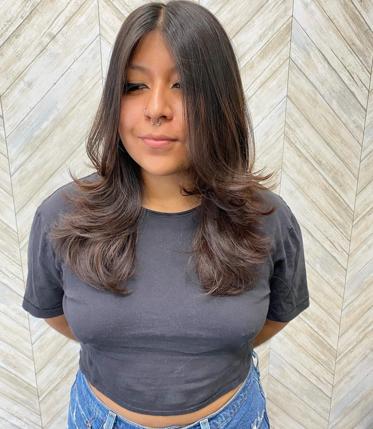 Wispy Black Layered Haircut