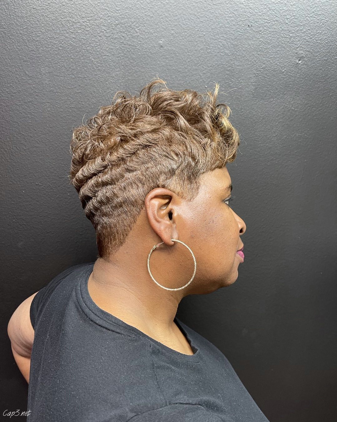 Blonde Faux Hawk For Black Women