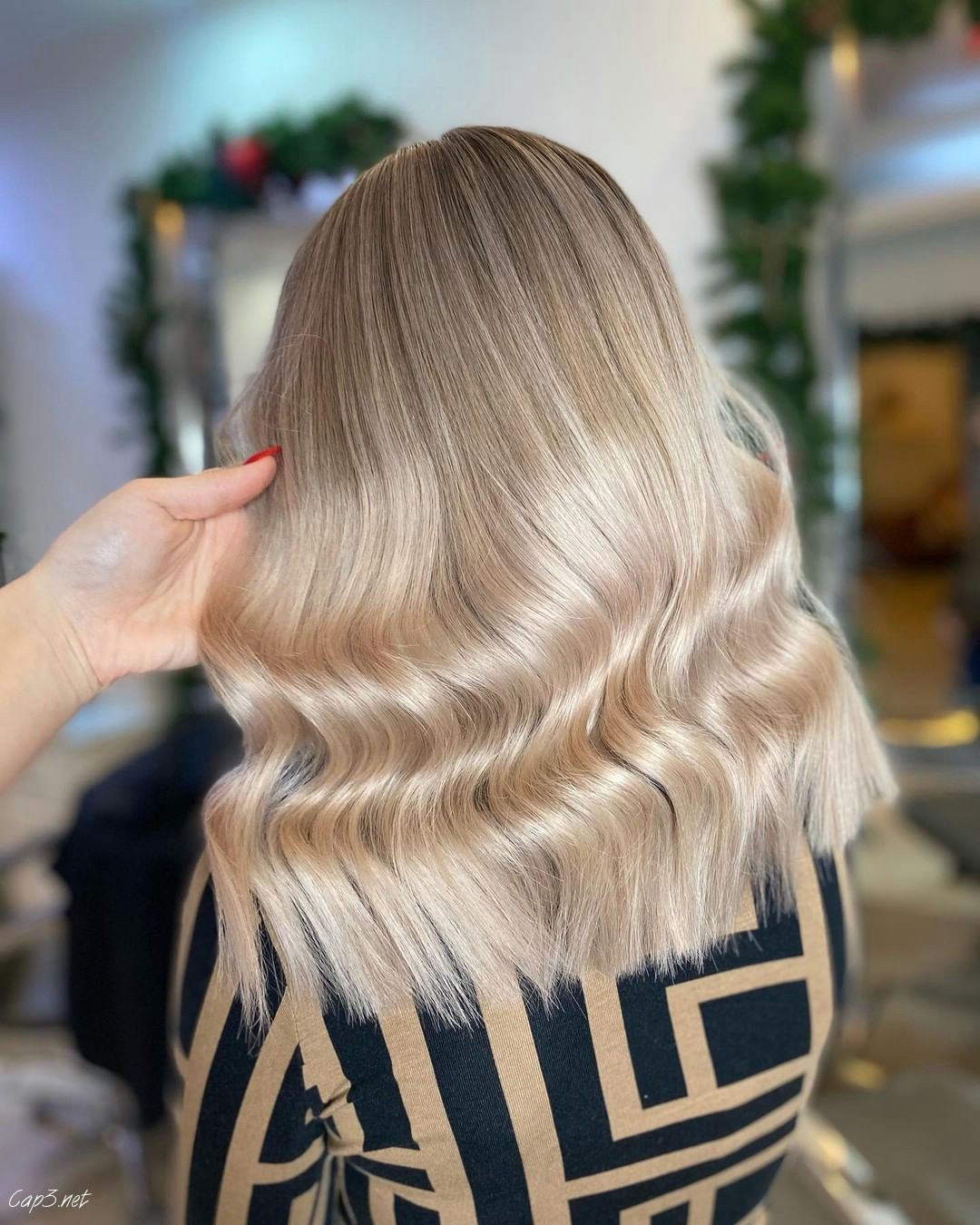 Blonde Glass Cut Hair
