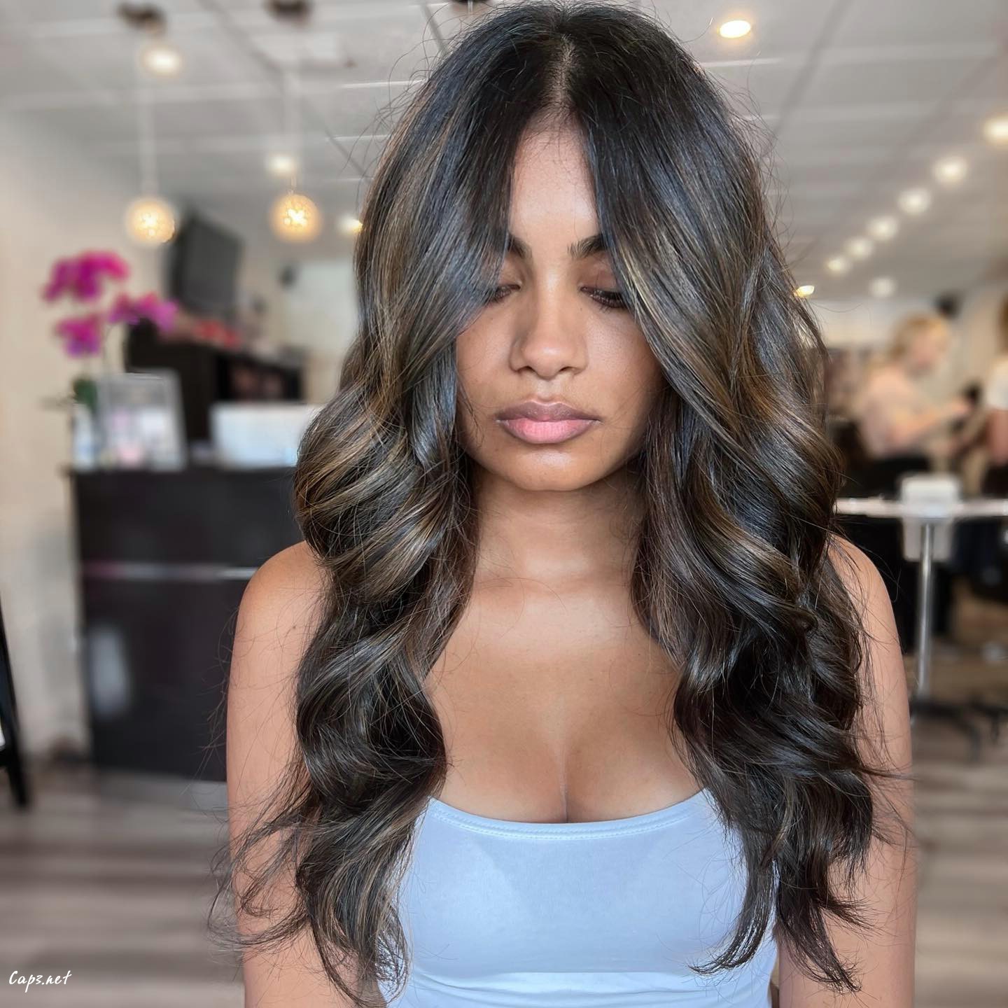 Brown Cut Voluminous Locks Fall Idea