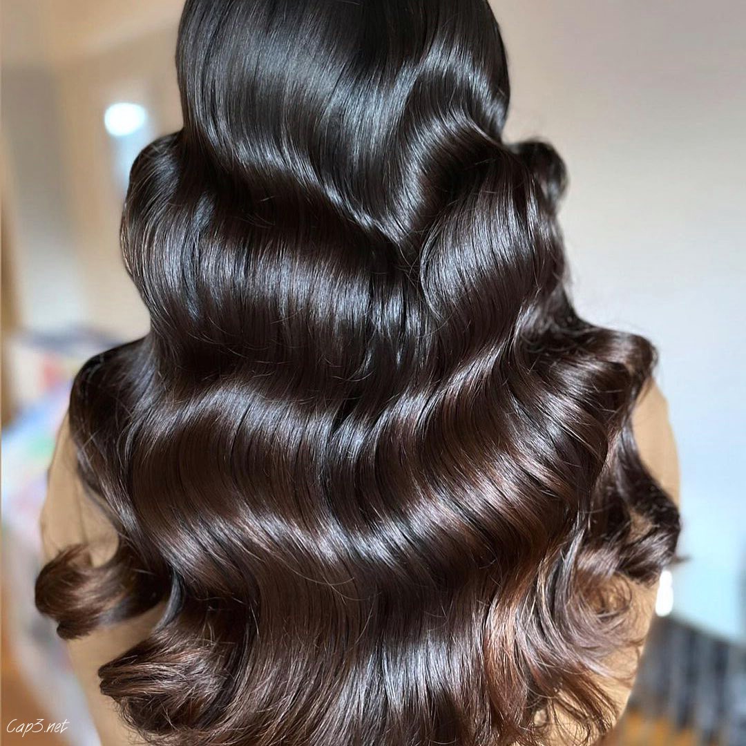 Chocolate Brown Glass Hairstyle