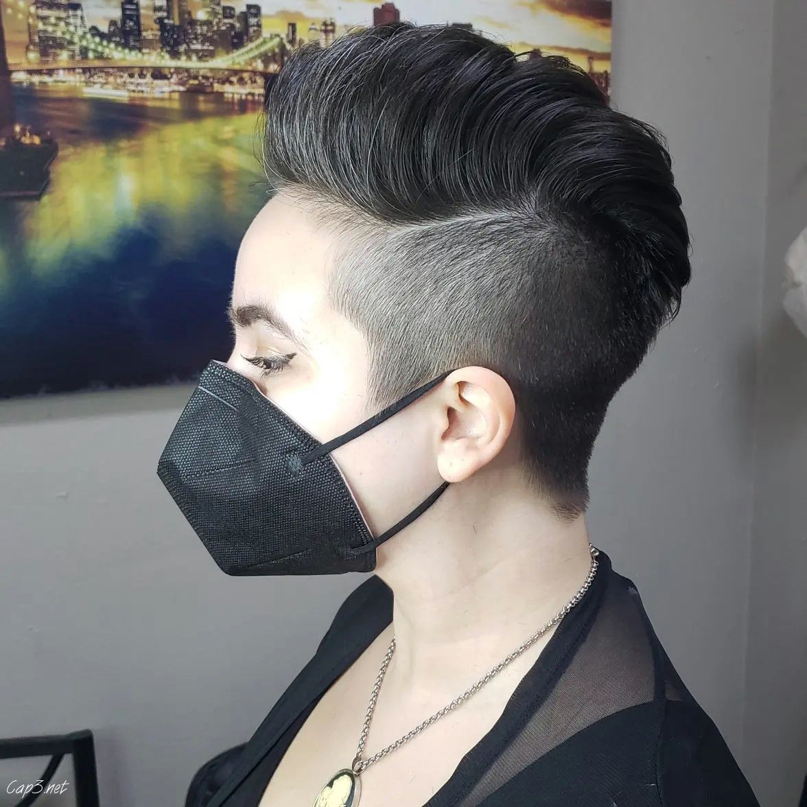 Cool Black Pompadour Hair