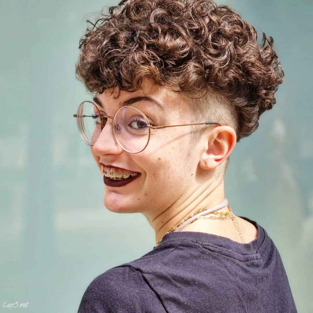 Curly Pompadour Hairstyle