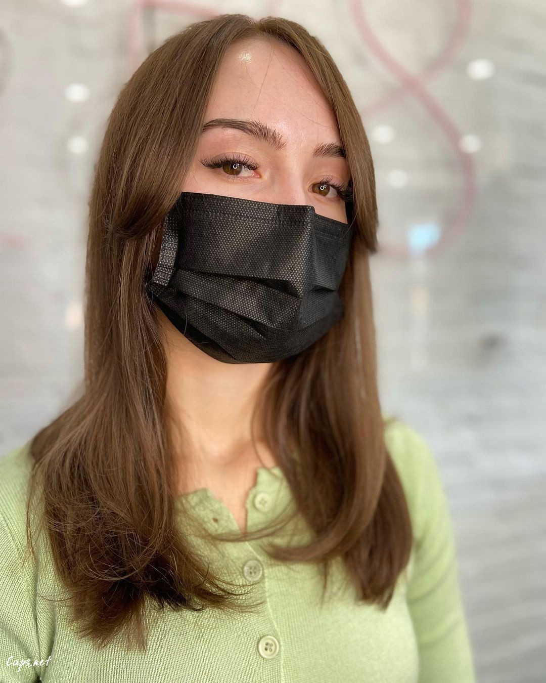 Curtain Bangs On Natural Brown Hair