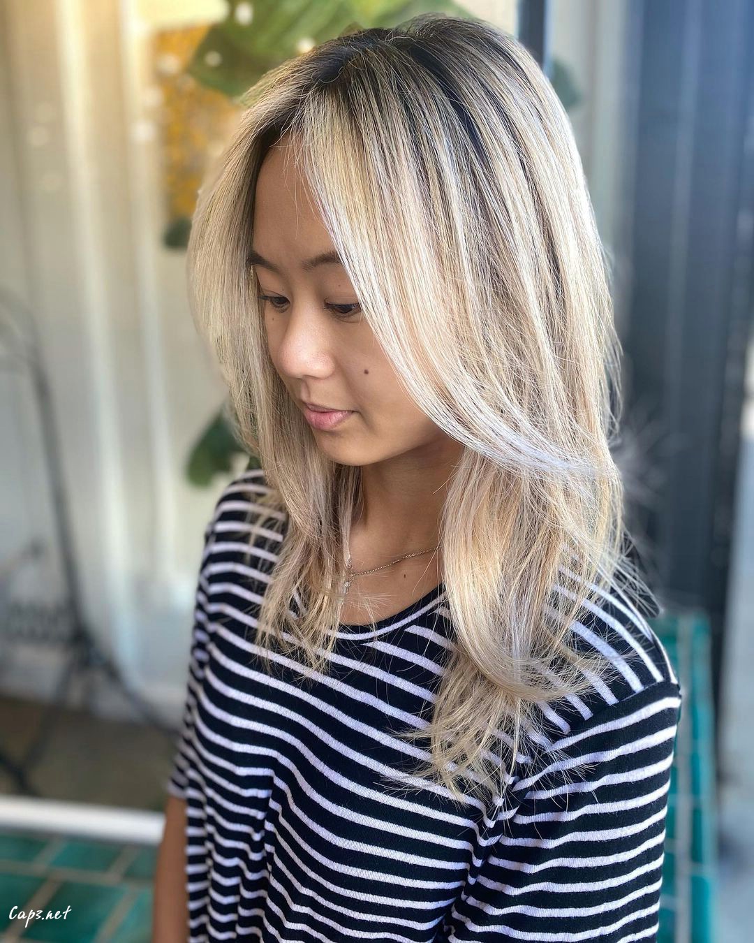 Curtain Bangs With Highlights