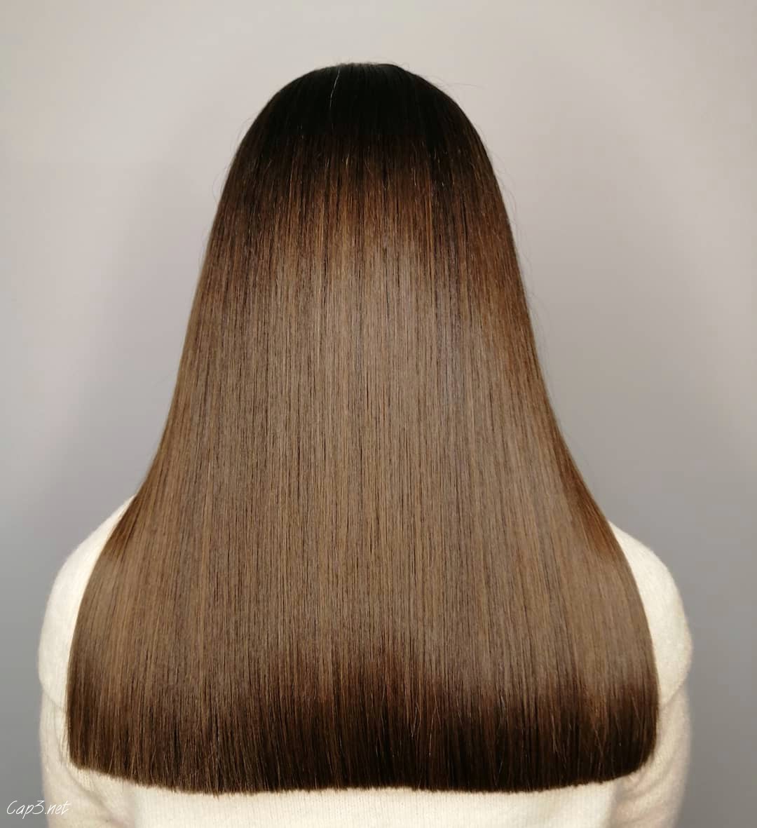 Healthy Brown Straight Hair