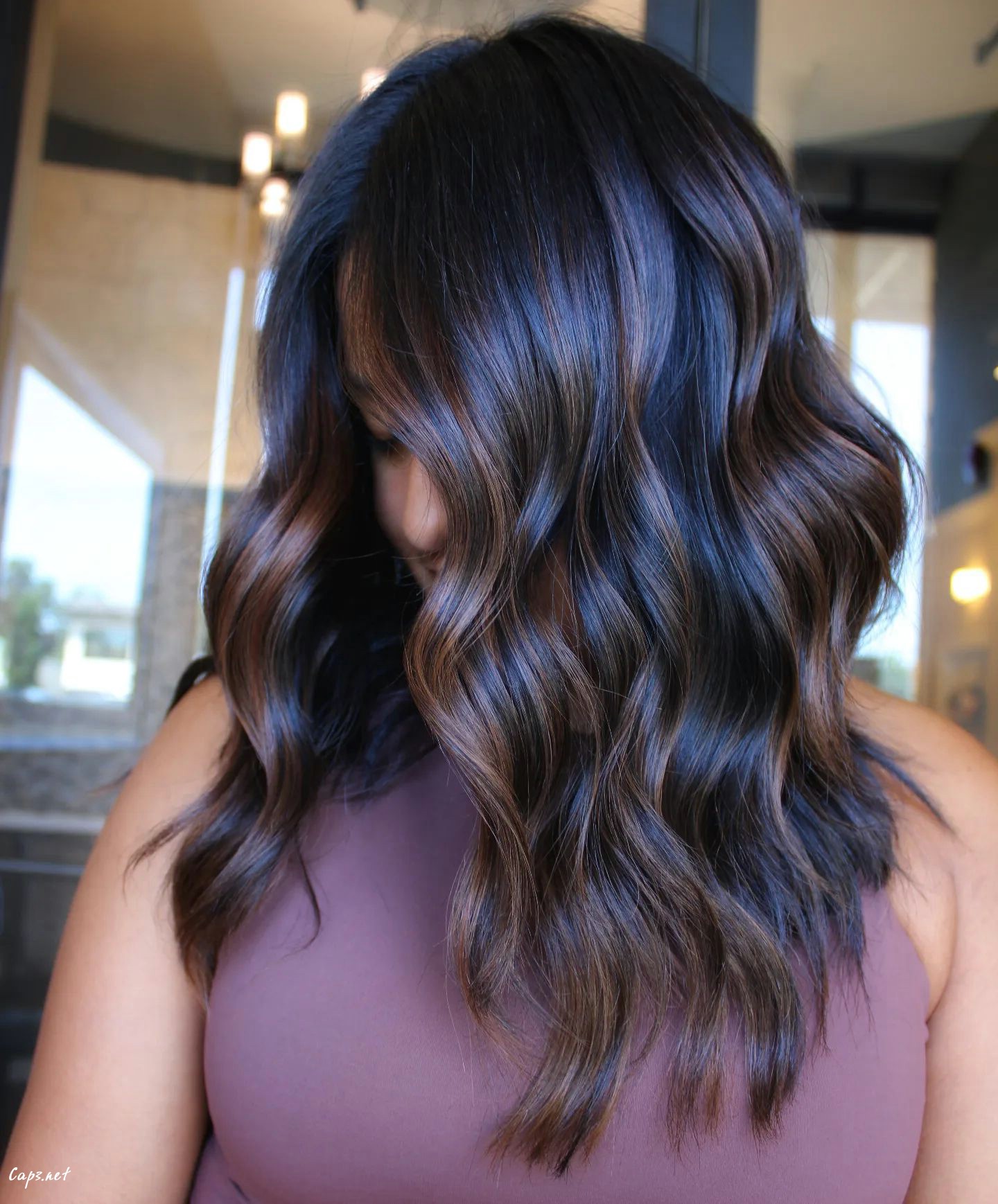 Healthy Chocolate Brown Fall Hair