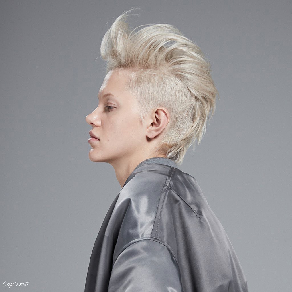 Light Blonde Long Pompadour