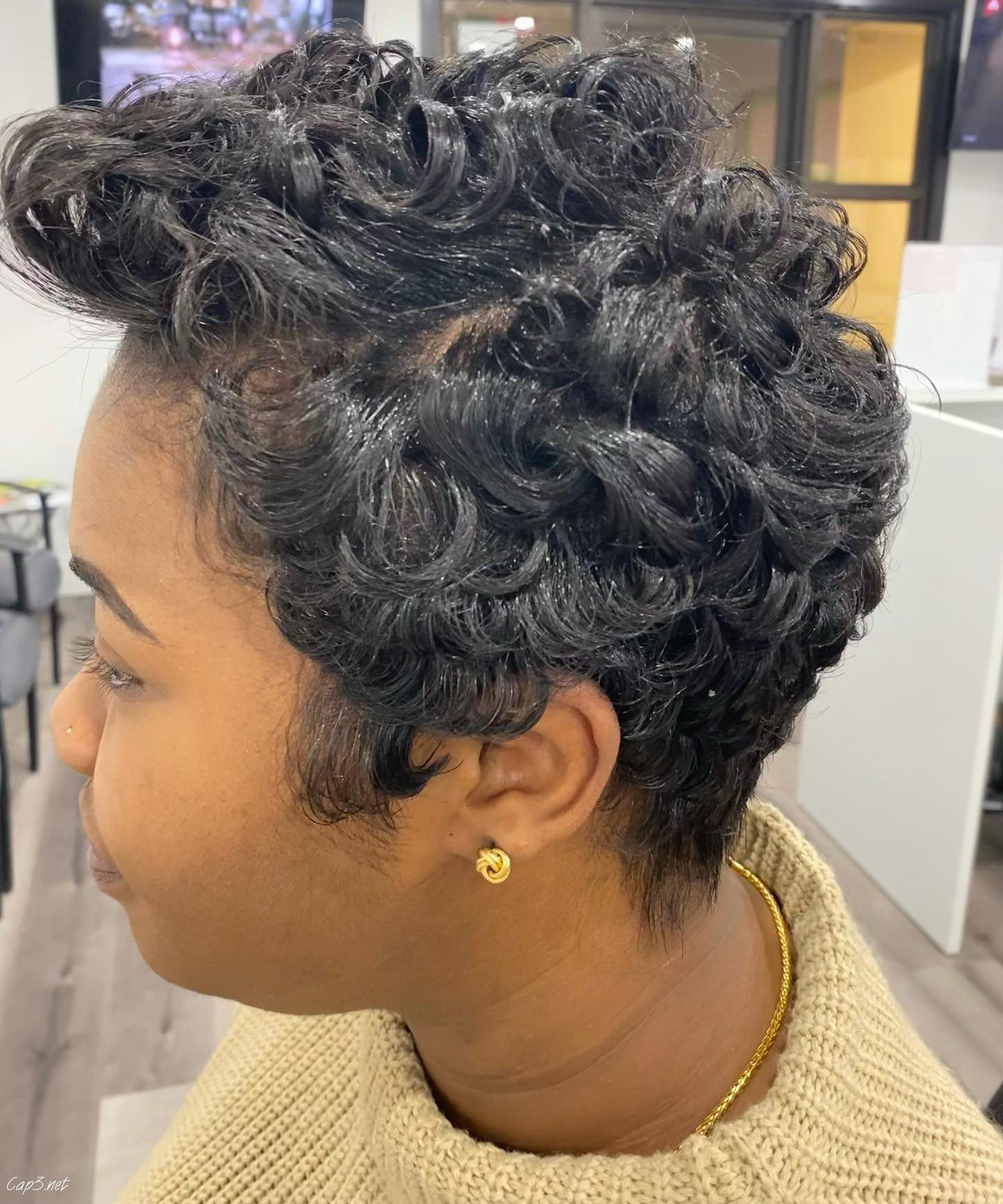 Messy Curly Updo