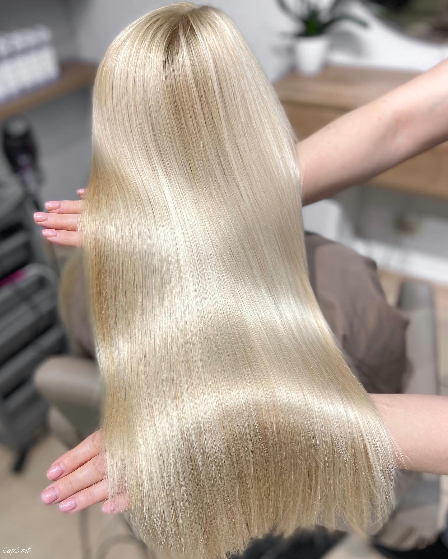 Platinum Blonde Glass Hair