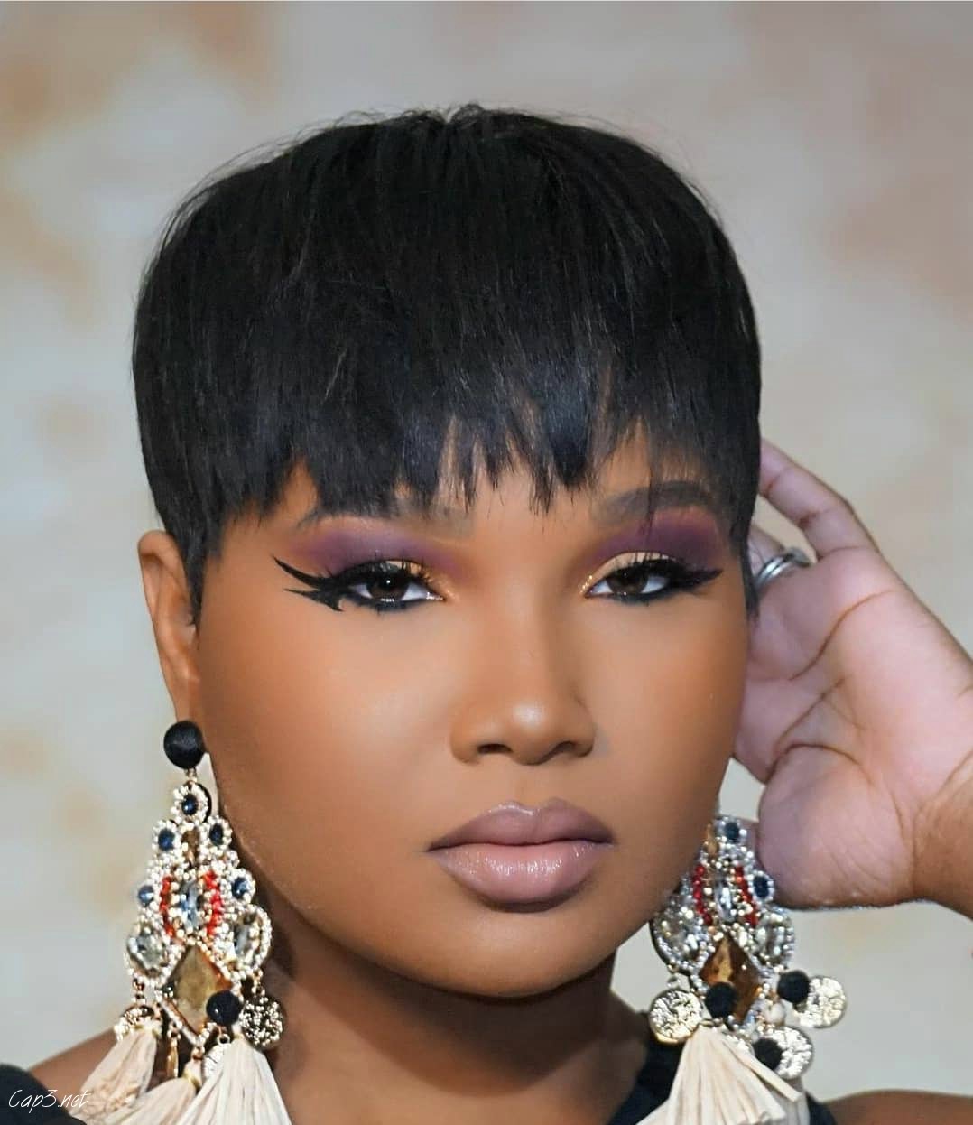 Short Black Pixie For African Girls