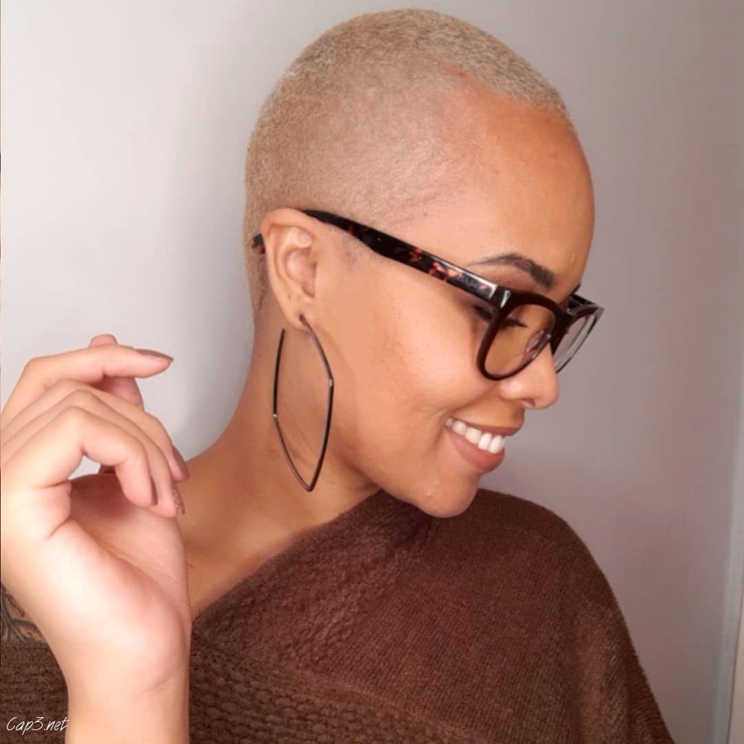 Short Platinum Blonde Haircut