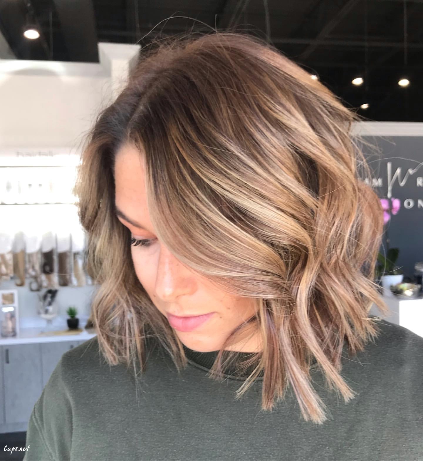 Wavy Blonde Voluminous Bob