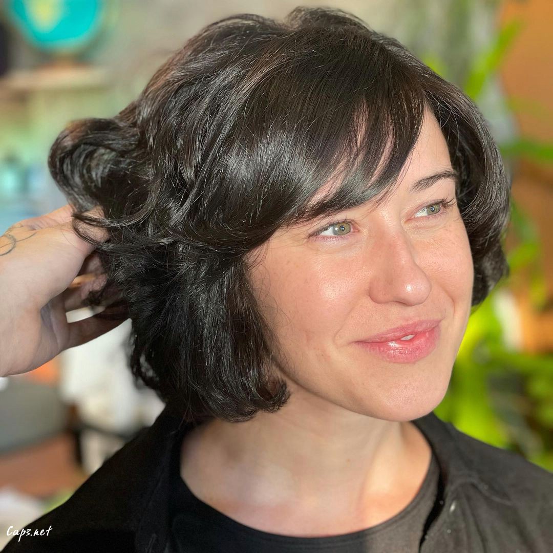 Wispy Look Curtain Bangs