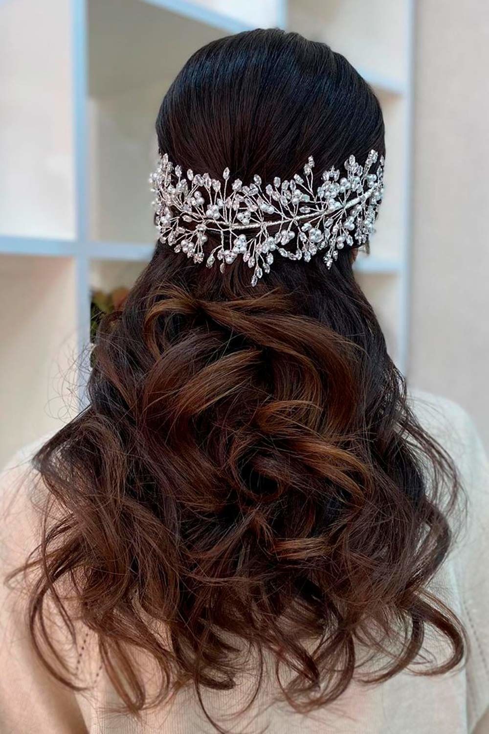Accessorized Half Up Hairstyles For Long Hair