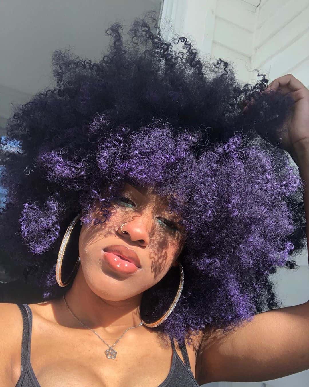 Purple Temporary Hairstyle Dye