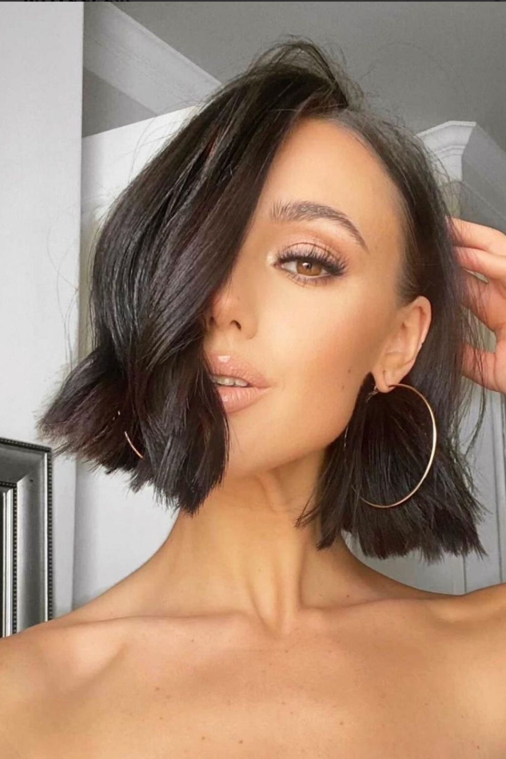 Wavy Bob hairstyle for black hair 1