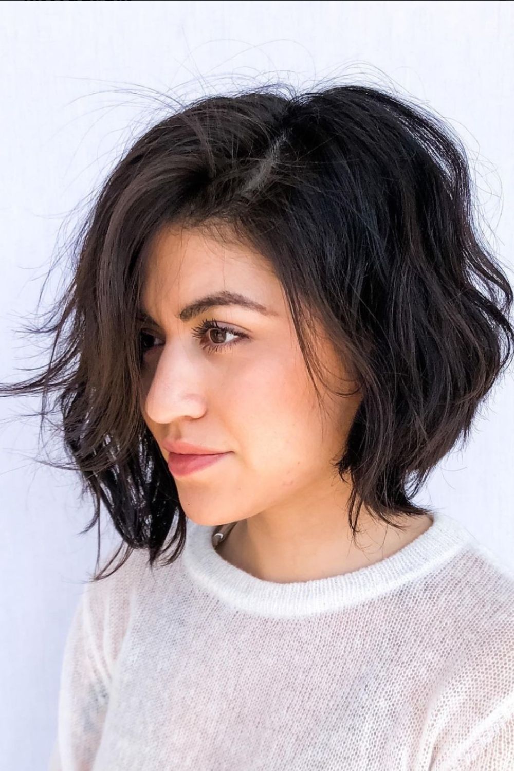 Wavy Bob hairstyle for black hair 2