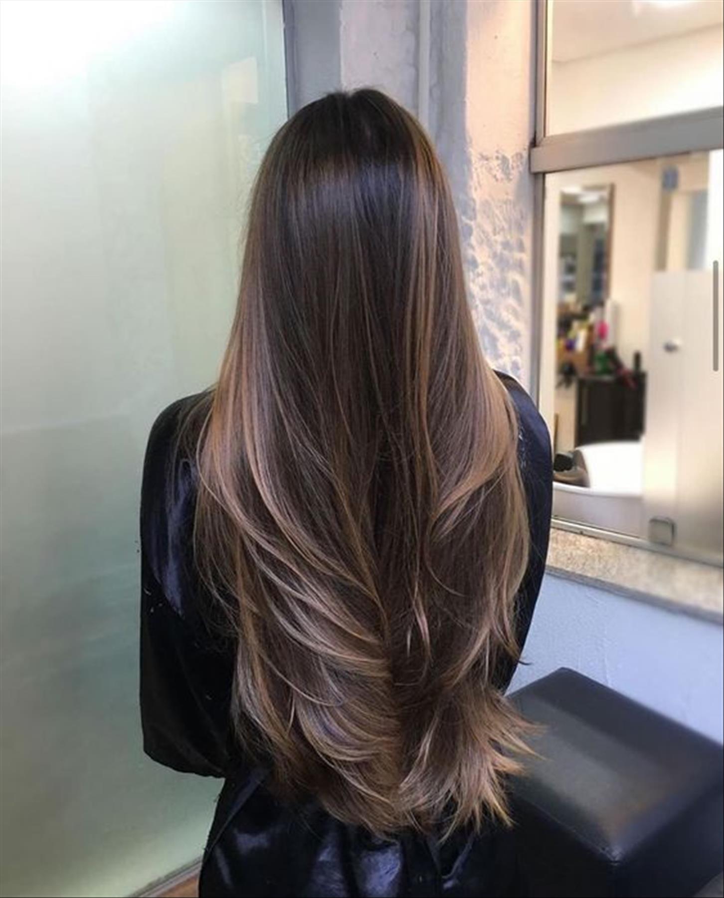 layered hairstyles for straight medium length hair 1
