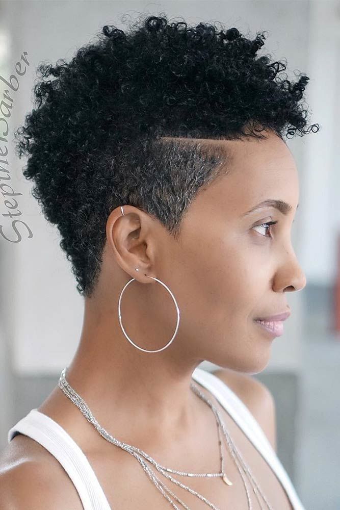 taper haircut women black high natural curly