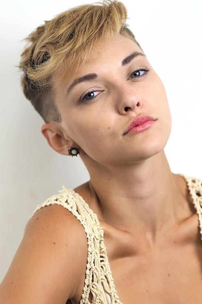 taper haircut women fade classic black blonde short pixie sleek layered
