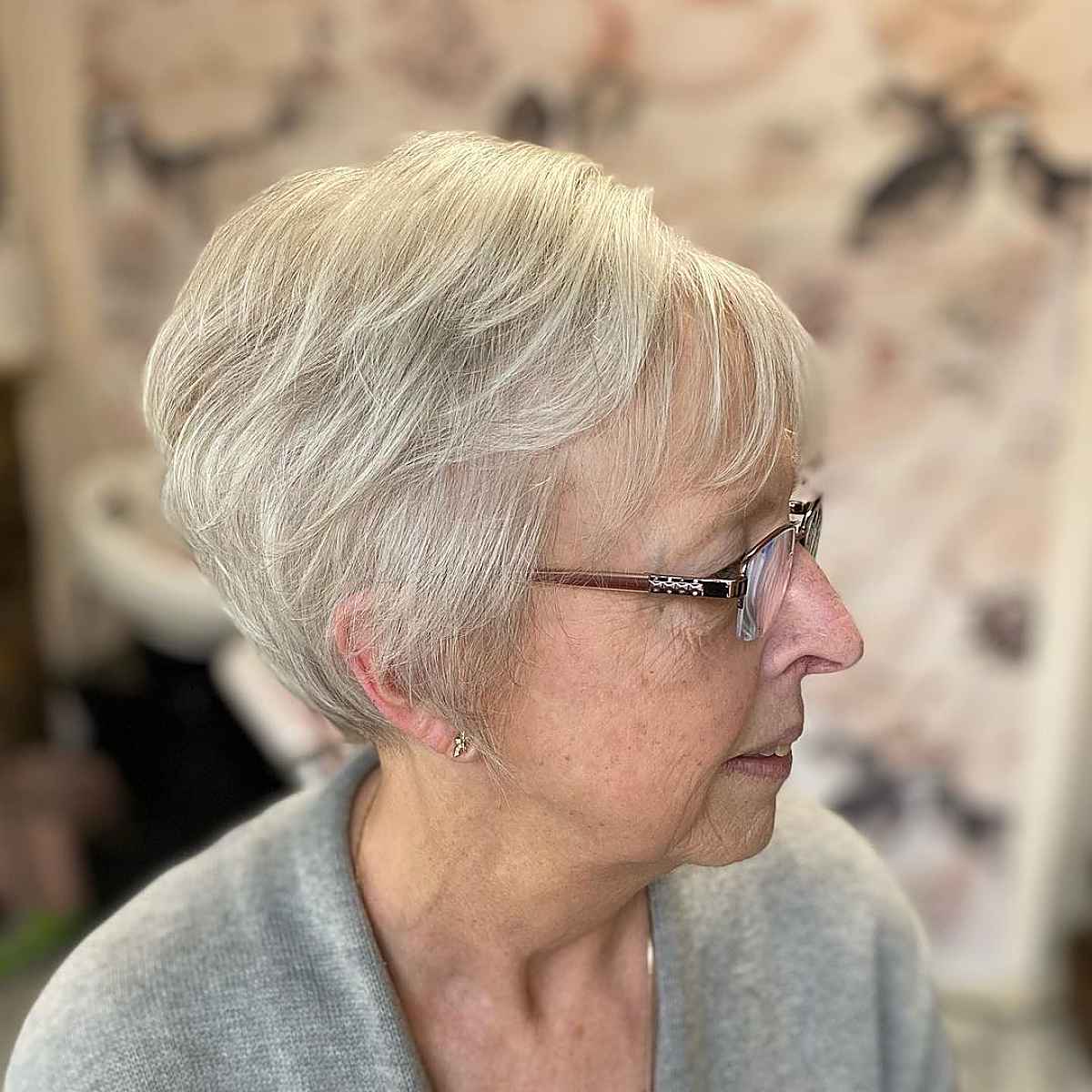 wash and wear pixie for thin hair for ladies past sixty