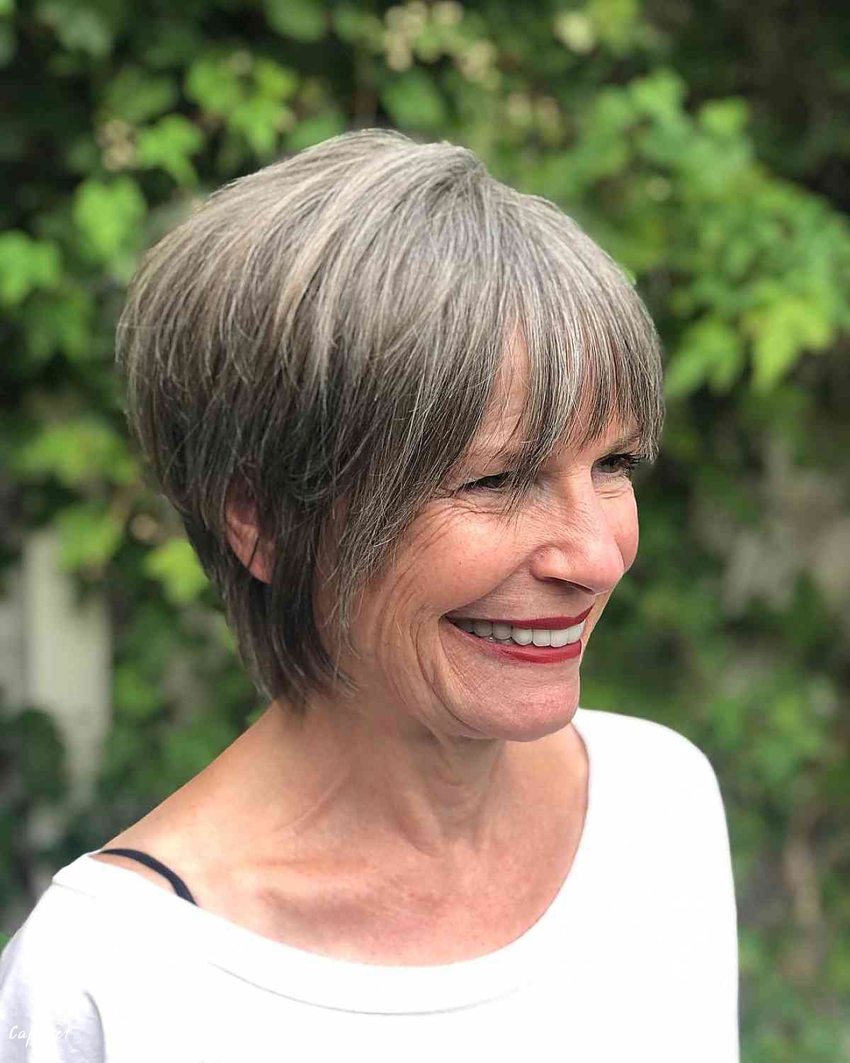 long pixie for women over 70