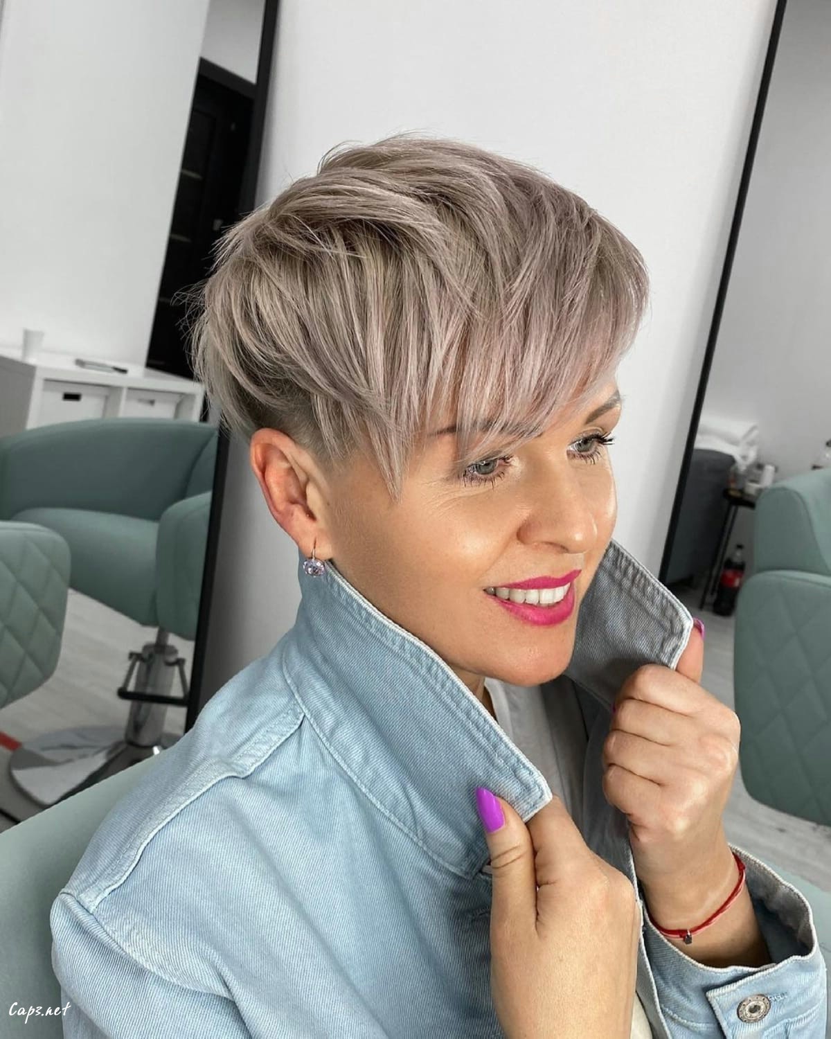 long pixie with swoopy layers