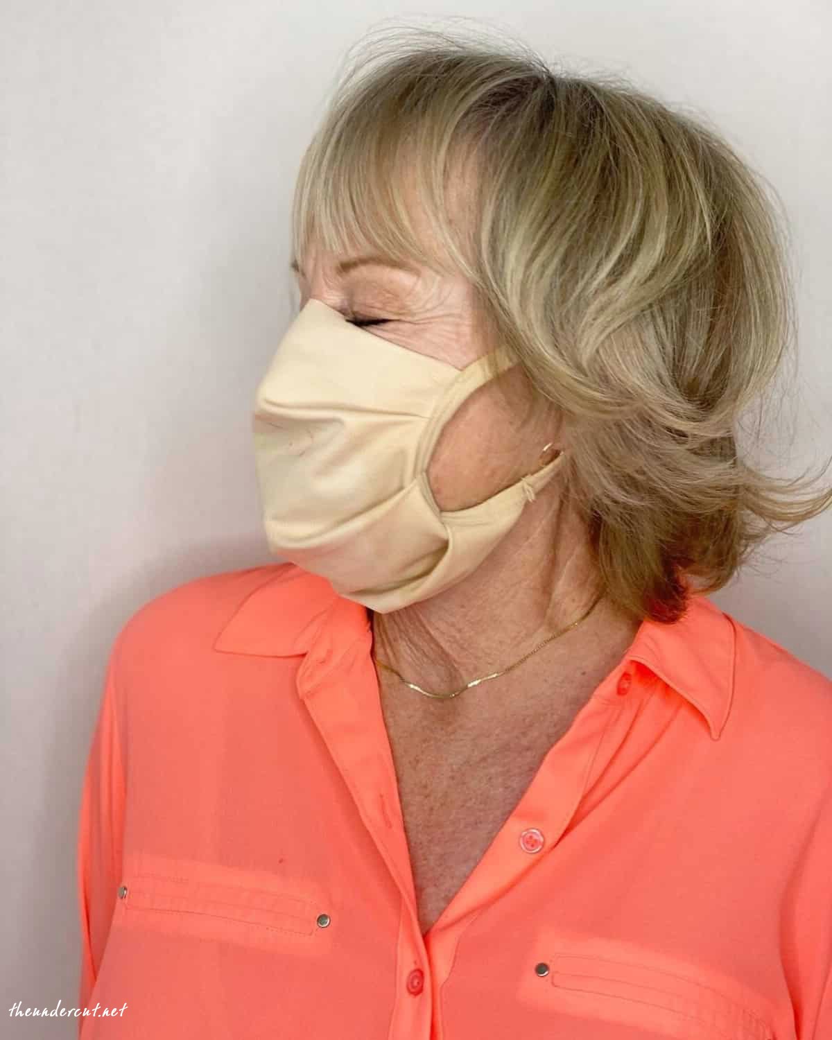 shaggy bob with wispy ends for women over 70
