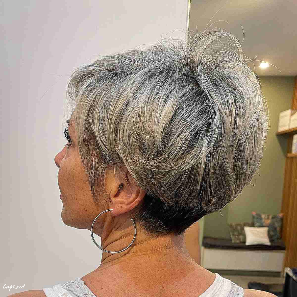 stacked pixie cut