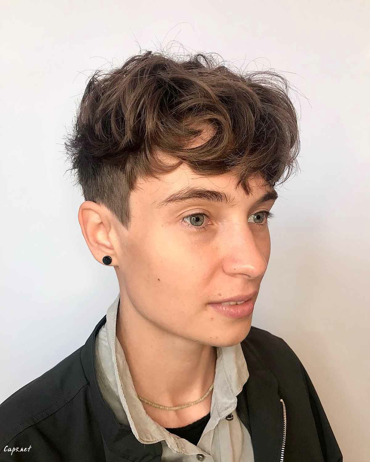 undercut edgy messy pixie cut
