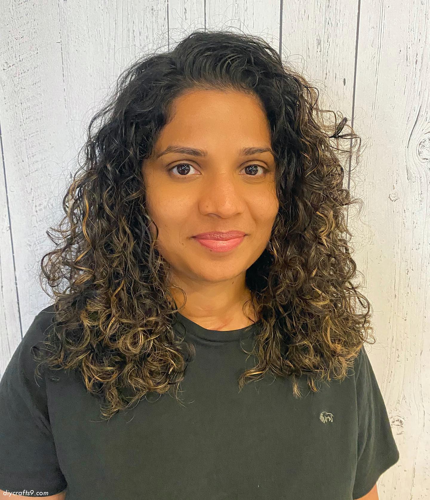 Curly Messy Lob
