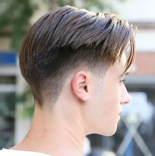 Curtain Bangs Taper Fade