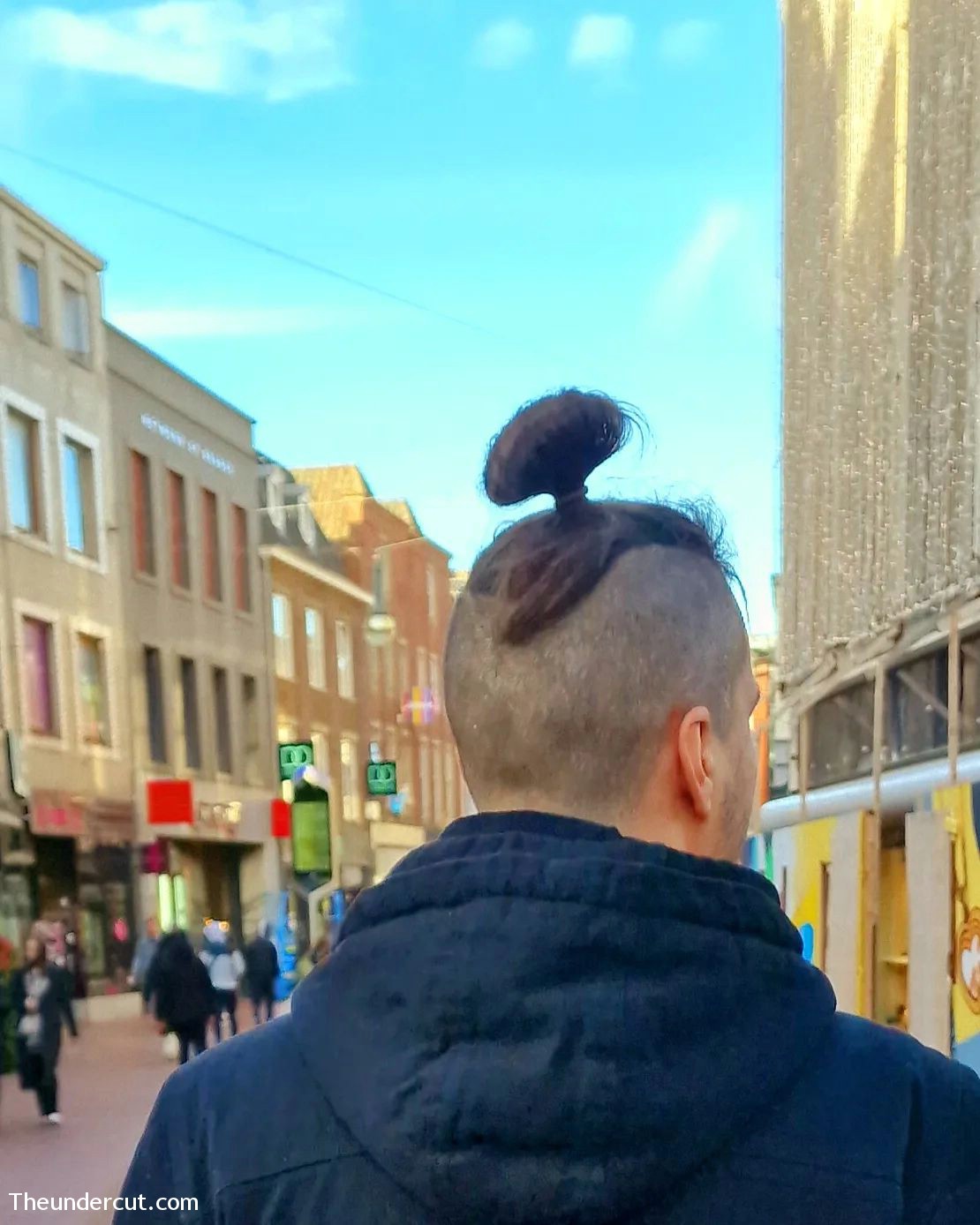 Hipster Haircut High Up Top Knot