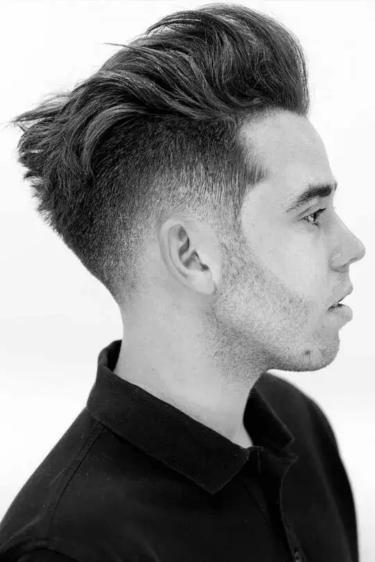 Medium Blowout Fade with Taper Cut