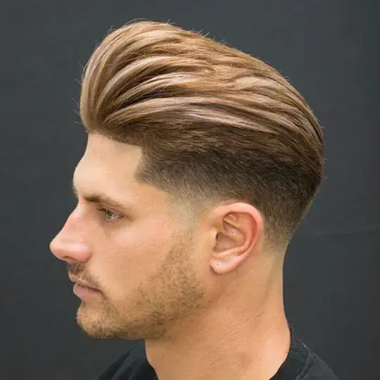 Short Blowout Fade With Taper Cut