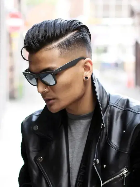 Wet Hairstyle Taper Fade Style