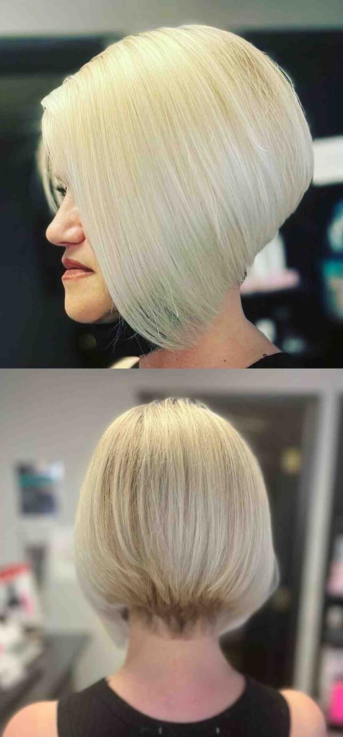 blonde textured angled bob hairstyle for ladies over sixty 1