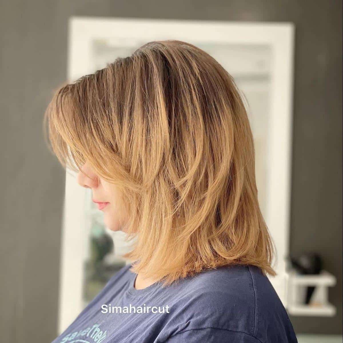 choppy lob for straight hairstyle